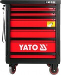 YATO YT-5530 Naradovy vozik Dielenská skrinka značky YATO, vybavená 6 zásuvkami s guličkovým ložiskom, 4 horné zásuvky obsahujú 177 starostlivo vybraných...