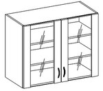 W80W horná vitrína dvojdverová CHAMONIX II