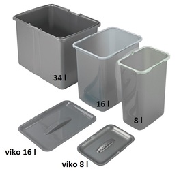 Sinks veko koša 8 l