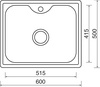Sinks BIGGER 600 V 0,8mm matný