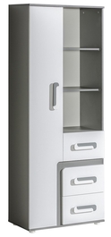Skriňa kombinovaná APETTITA 4 antracit / biela