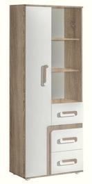 Skriňa kombinovaná APETTITA 4 dub jasný / biela