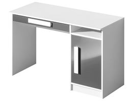 Pracovný stôl GULLIWER 9 biela / šedá lesk
