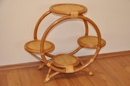 Stojan na 4 kvety kruhový farba medová