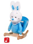 Hojdacia hračka s melódiou Playtech králiček modrá