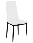 Jedálenská čalúnená stolička HRON III biela/čierna