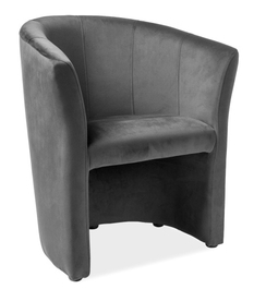 Čalúnené kreslo TM-1 VELVET šedá