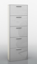 Botník GIZMO 5 biela / biely lesk