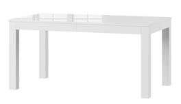 Jedálenský stôl rozkladací SICILIA biela lesk