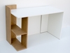 Pracovný stôl Omen SHELF, farba sonoma / biela
