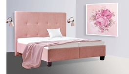 Čalúnené dvojposteľ Pluto