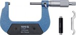YATO YT-72302 Náradie Mechanický mikrometer pre presné meranie. Precízne zariadenia prorozsah 50 - 75 mm s presnosťou na 0,01 mm pri pracovnej teplote