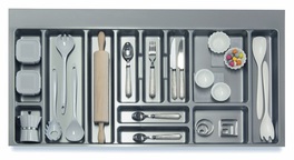 Plastový príborník Metal 90