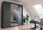 Šatníková skriňa FAUSTA 2 203 grafit/grafit