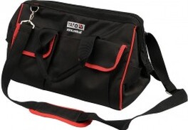 YATO YT-7433 Náradie Praktická taška na náradie YATO vyrobená z vylepšeného nylonu, vystužená kovovou svorkou so závesmi pre jednoduché otváranie a zatvára ...