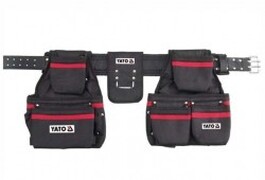 YATO YT-7400 Náradie Opasok s vreckami určený na ručné ukladanie drobného náradia, klincov, skrutiek a iných drobných predmetov počas montážnych prác. ...