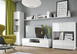 Obývacia zostava SELENE biela lesk