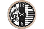 HA1667 - Hodiny nástenné MDF a kov, 60cm