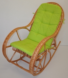 Hojdacie kreslo Bujak - polster svetlo zelený melír