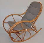 Hojdacie kreslo Bujak - polster šedý melír