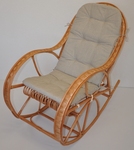 Hojdacie kreslo Bujak - polster tmavo béžový melír