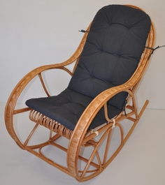 Hojdacie kreslo Bujak - polster tmavo šedý melír