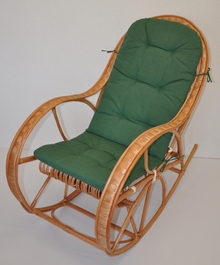 Hojdacie kreslo Bujak - polster tmavo zelený melír