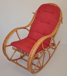 Hojdacie kreslo Bujak - polster vínový melír