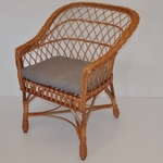 Kreslo San - polster šedý melír