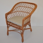 Kreslo San - polster tmavo béžový melír