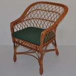 Kreslo San - polster tmavo zelený melír