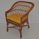 Kreslo San - polster žltý melír