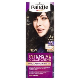Palette Schwarzkopf Intensive Color Creme farba na vlasy Čierny N1 (1-0)