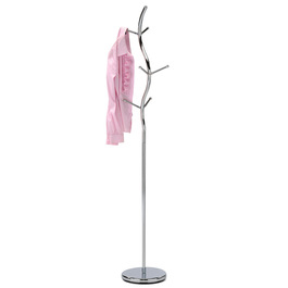 80003-09 CR - Stojanový vešiak, výška 181 cm, kovová chrómovaná konštrukcia, nosnosť 10 kg