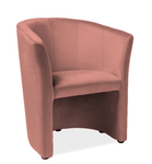 Čalúnené kreslo TM-1 VELVET staroružová