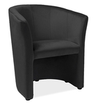 Čalúnené kreslo TM-1 VELVET čierna