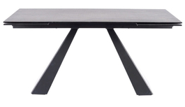 Jedálenský stôl rozkladací SALVADORE CERAMIC čierna/sivá