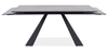 Jedálenský stôl rozkladací SALVADORE CERAMIC čierna/sivá