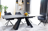 Jedálenský stôl rozkladací SALVADORE CERAMIC čierna/sivá