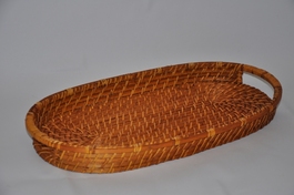 Ratanový podnos vypletaný ovál menší