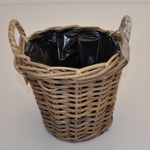 Ratanový košík s uchami ratan kubu