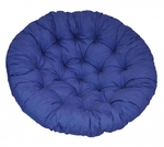 Polster na kreslo papasan 115 cm tmavomodrý melír