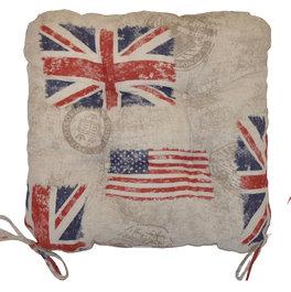 Sedák UNI farba motív vlajky