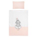 3-dielne posteľné obliečky Belisima Cute Mouse 100/135 ružové