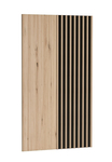 Závesný panel BARBUS dub artisan/čierna