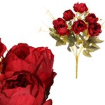 KN6145-BOR - Puget Pivoniek, farba: bordová. Kvetina umelá.