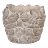 JUK1006 - Obal na kvety, betónový s dekorom pierok.