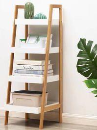 SEMIRAMIS regál bambus/biela