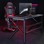 GAMER 1 herný stôl čierny/červený