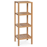 DR-011-4 - Regál 4 police, lakovaný bambus